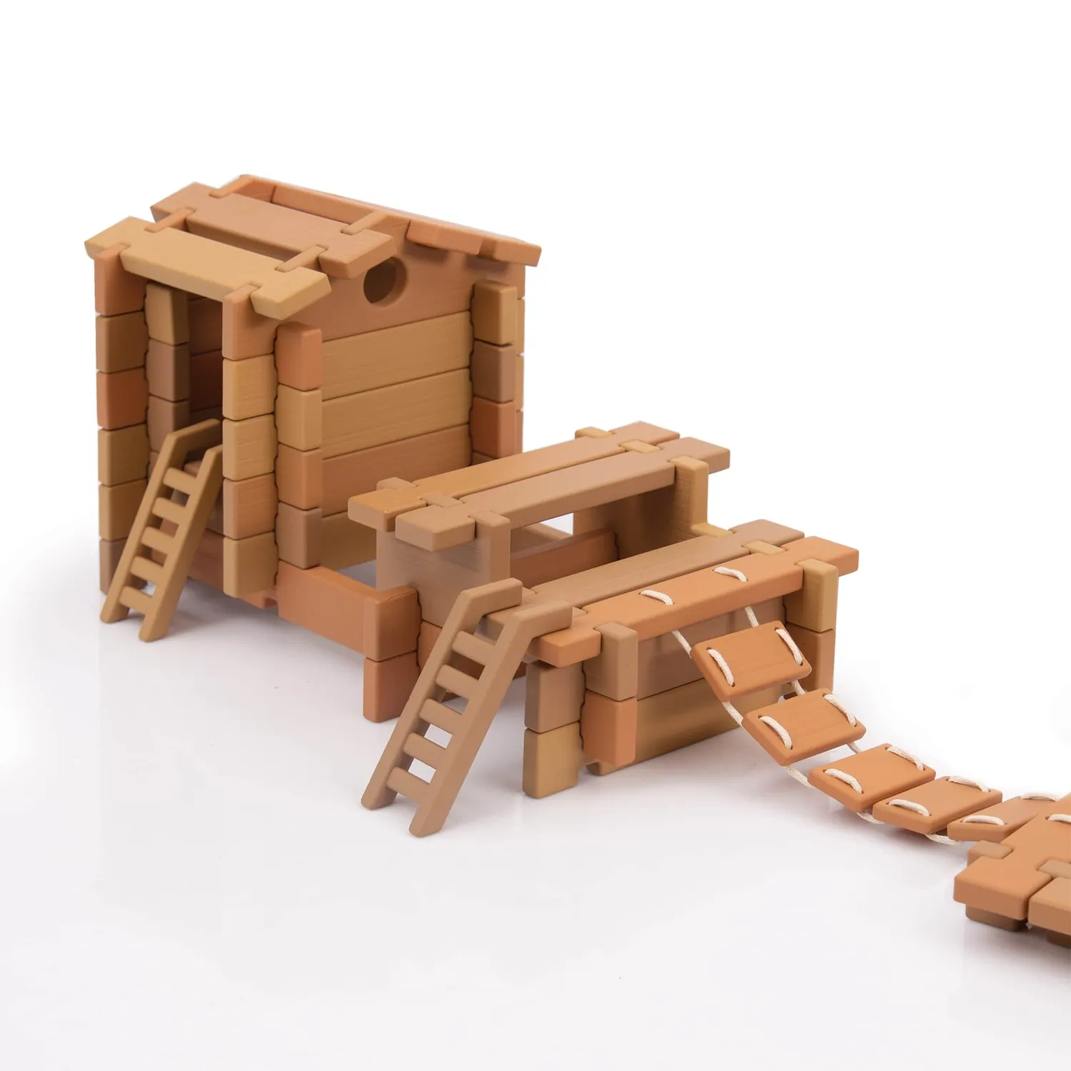 Guidecraft Tabletop Notch Blocks Western bouwblokken 85 stuks