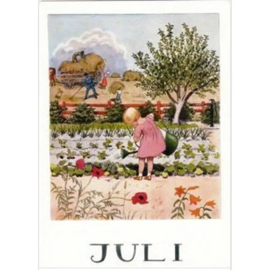Ginger Fairy Elsa Beskow Juli poster A4 stevig
