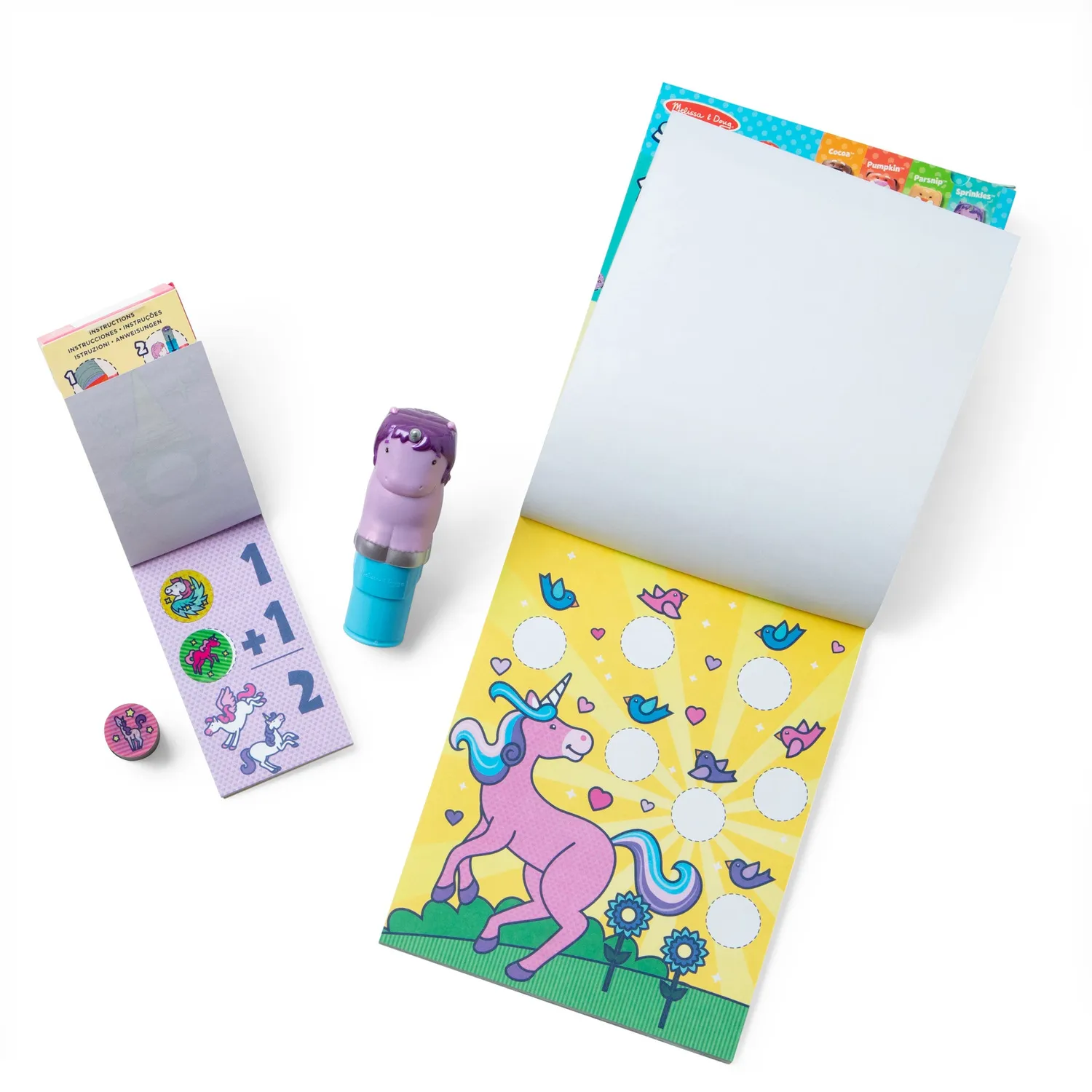 Melissa & Doug Sticker WOW Eenhoorn stickerstamper bundel 500 stuks