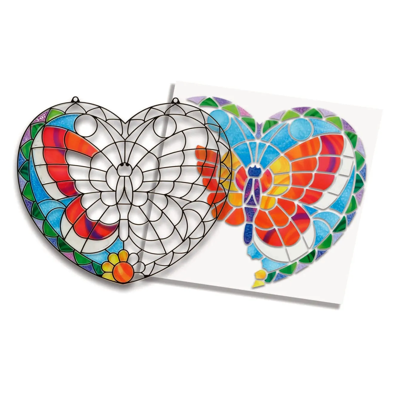 Melissa & Doug Stained Glass vlinder knutselset raamhanger