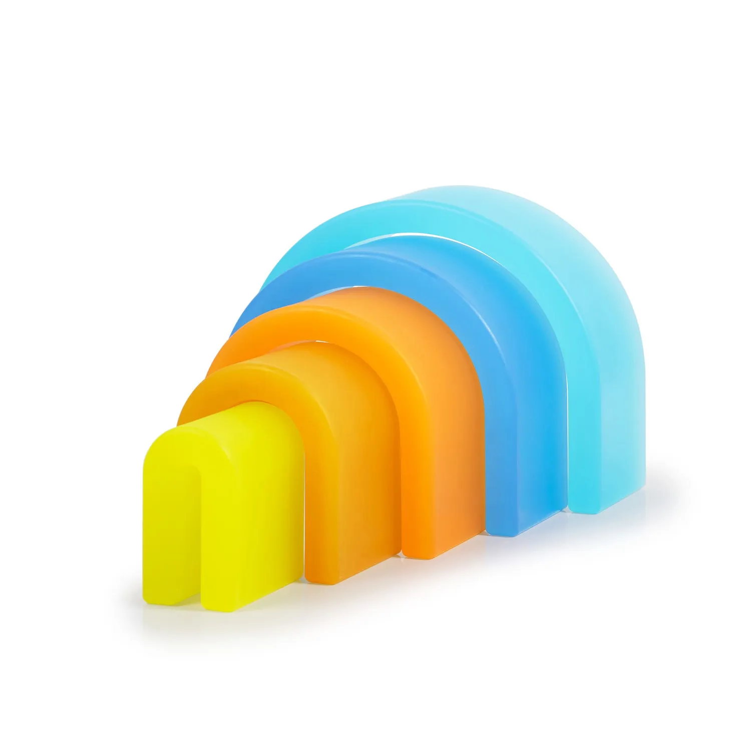 Guidecraft Discovery Stackers Tall Arch stapelblokken regenboog