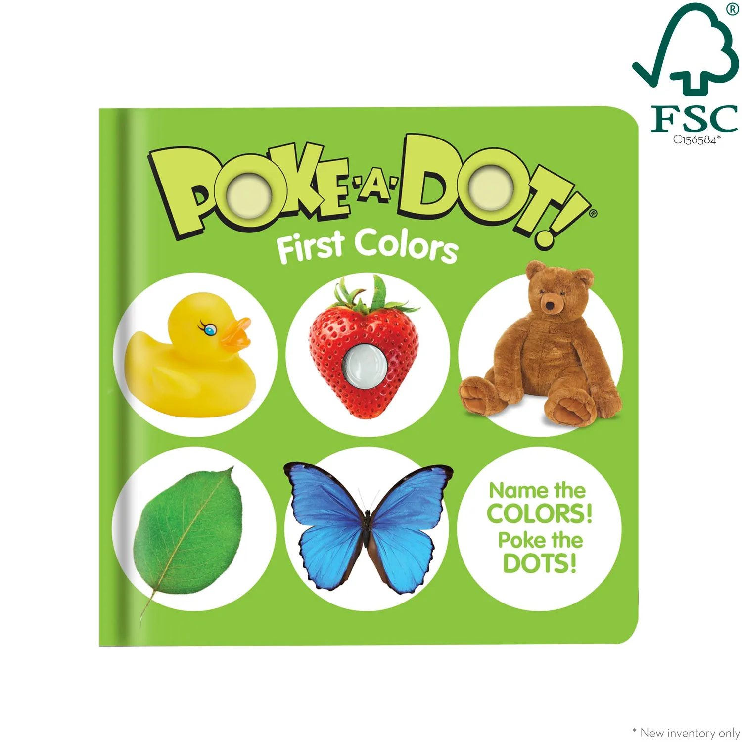 Melissa & Doug Poke-a-Dot First Colors kartonboek kleuren