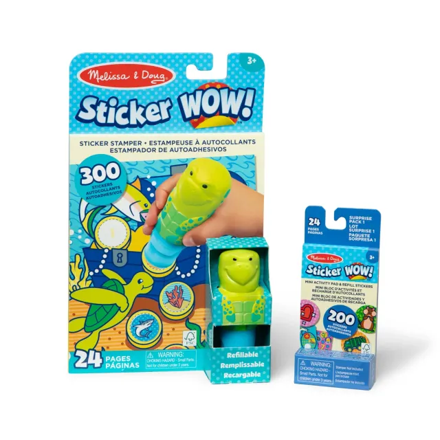 Melissa & Doug Sticker WOW! Sea Turtle stickerboek 500 stickers 3-5 jaar