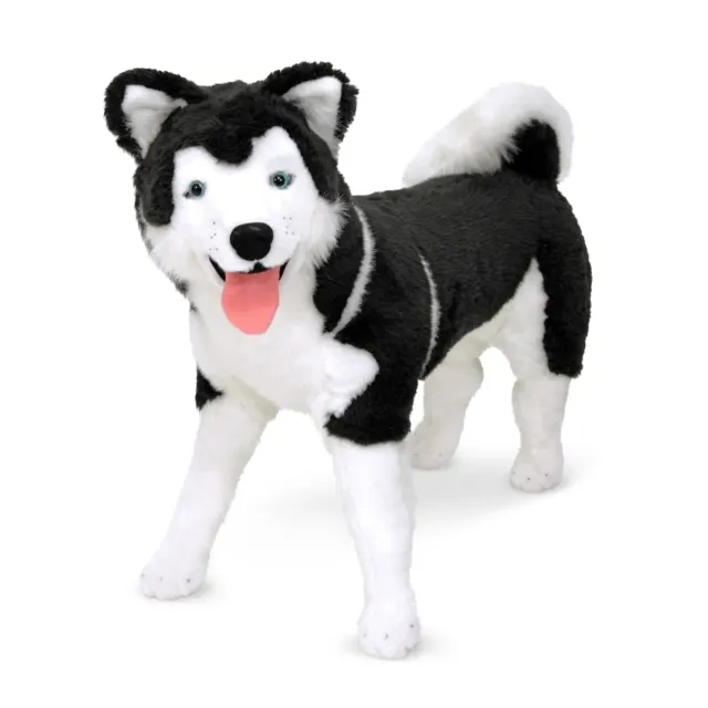 Melissa & Doug Husky knuffel groot levensecht 3-5 jaar