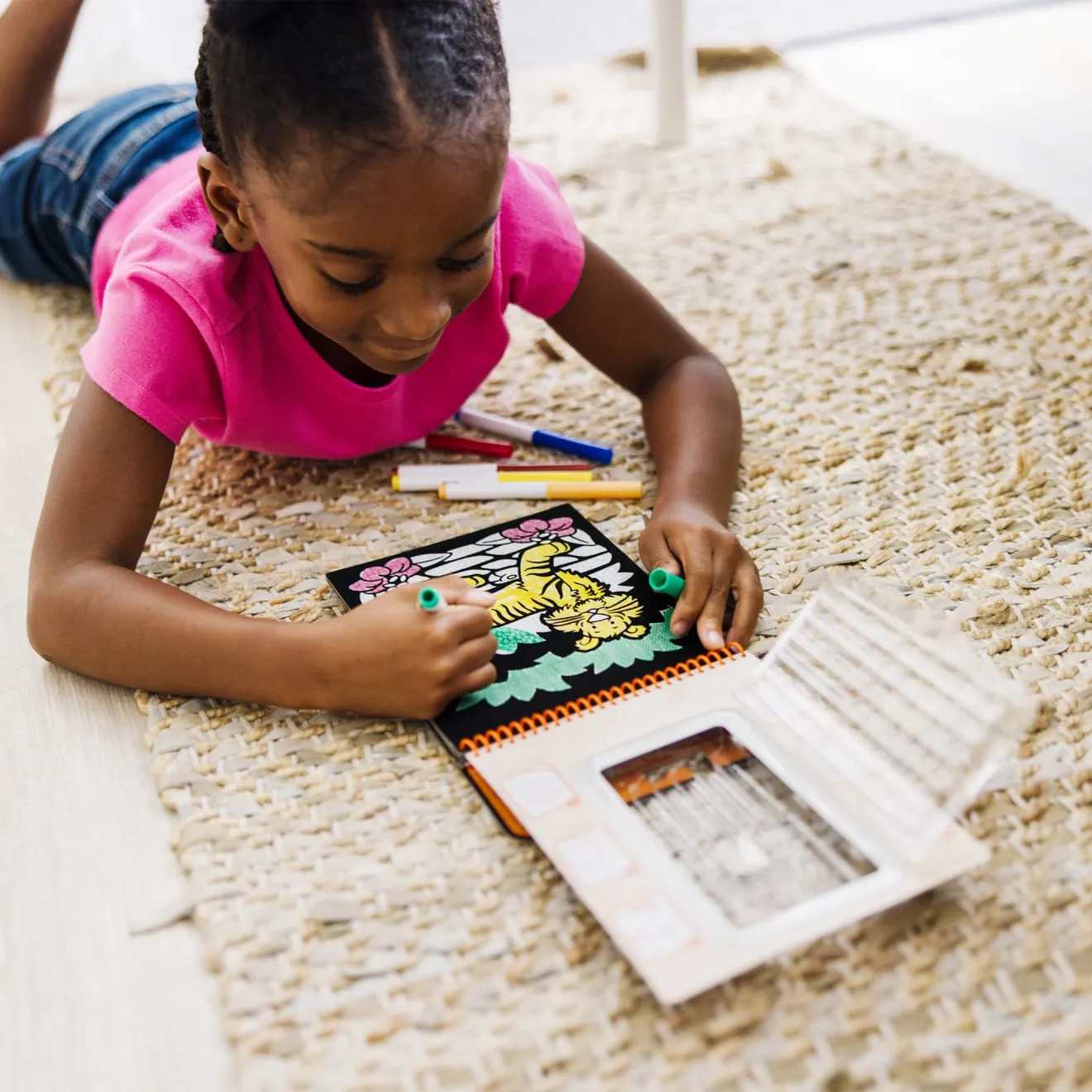 Melissa & Doug Magic Velvet Animal kleurboek met 6 stiften