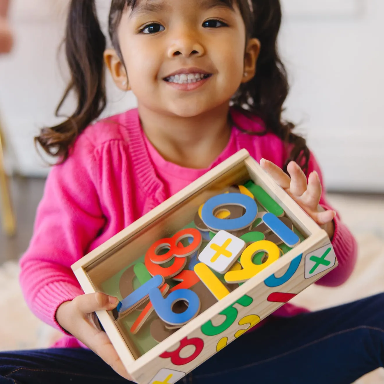 Melissa & Doug Magnetic Wooden Numbers magneetset 37 stuks