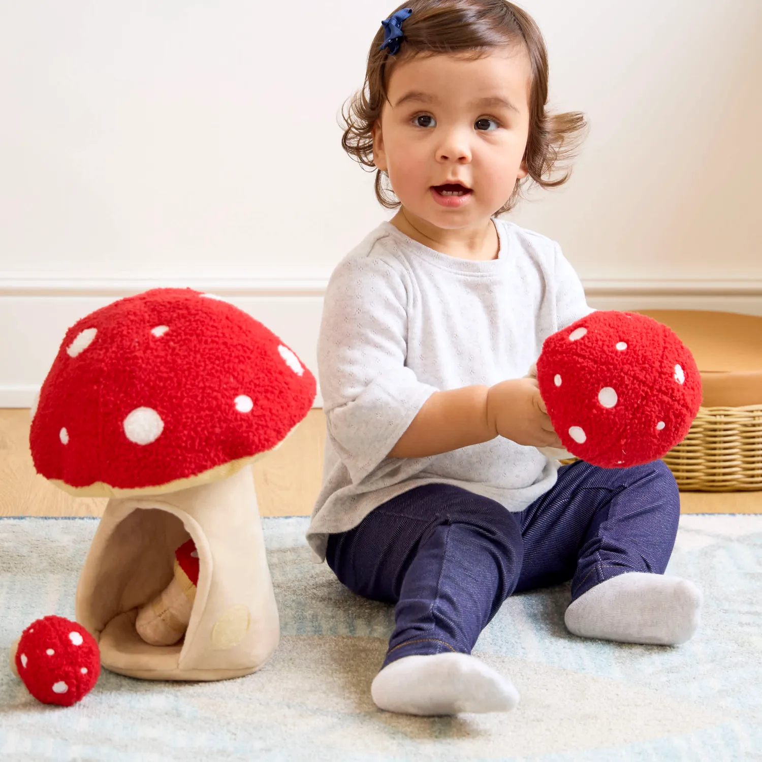 Guidecraft Plush Mushrooms knuffels set van 4