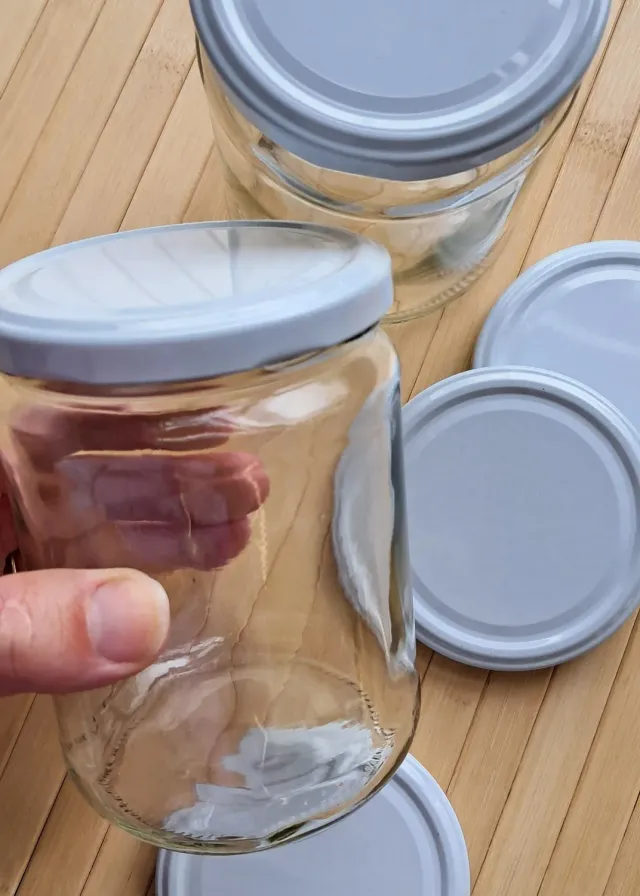 De Potjeskast Deksel wit voor glazen pot los