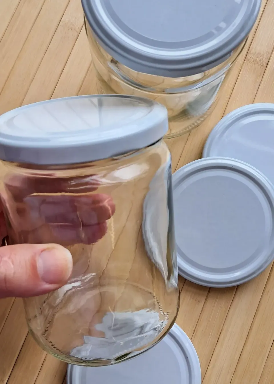 De Potjeskast Deksel wit voor glazen pot los