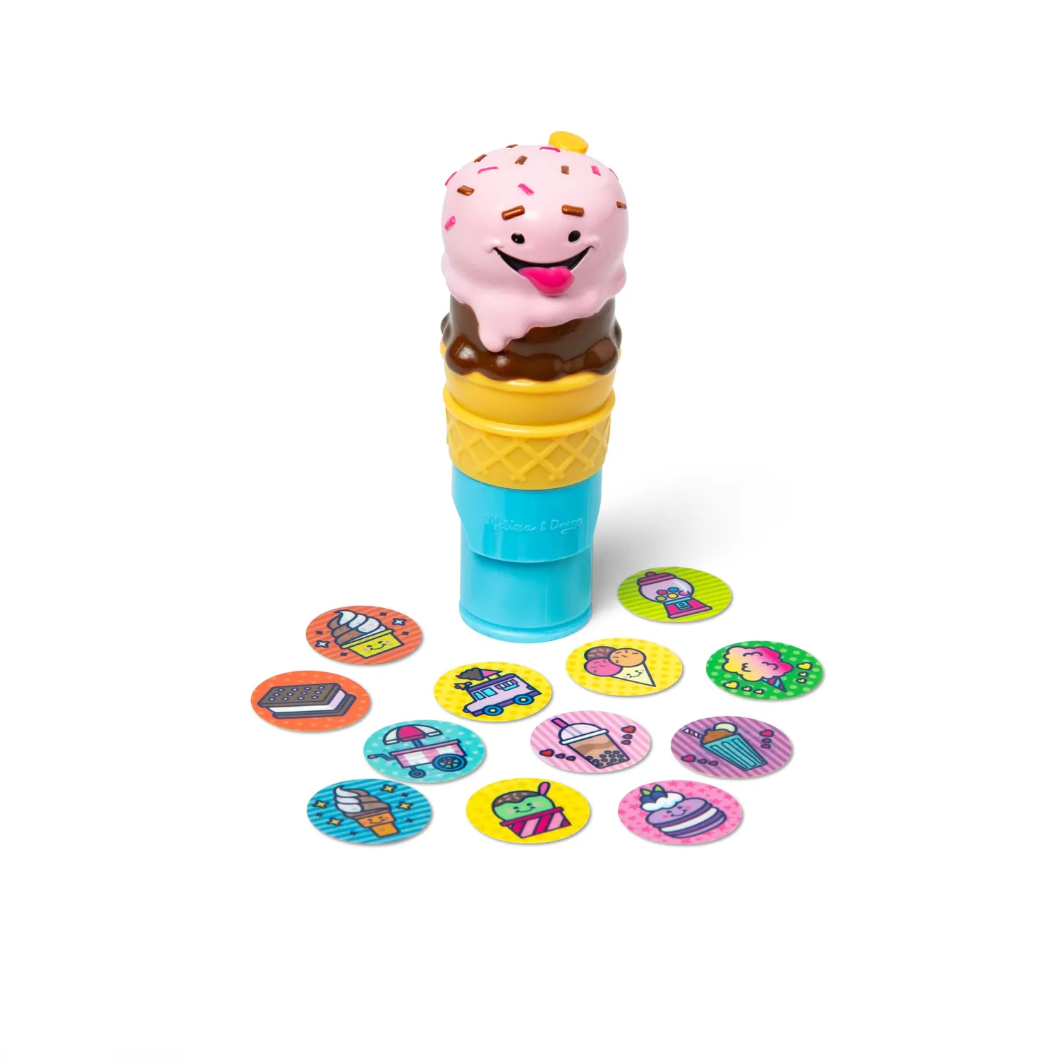 Melissa & Doug Sticker WOW Ice Cream stickerstempel + boek 300 stuks