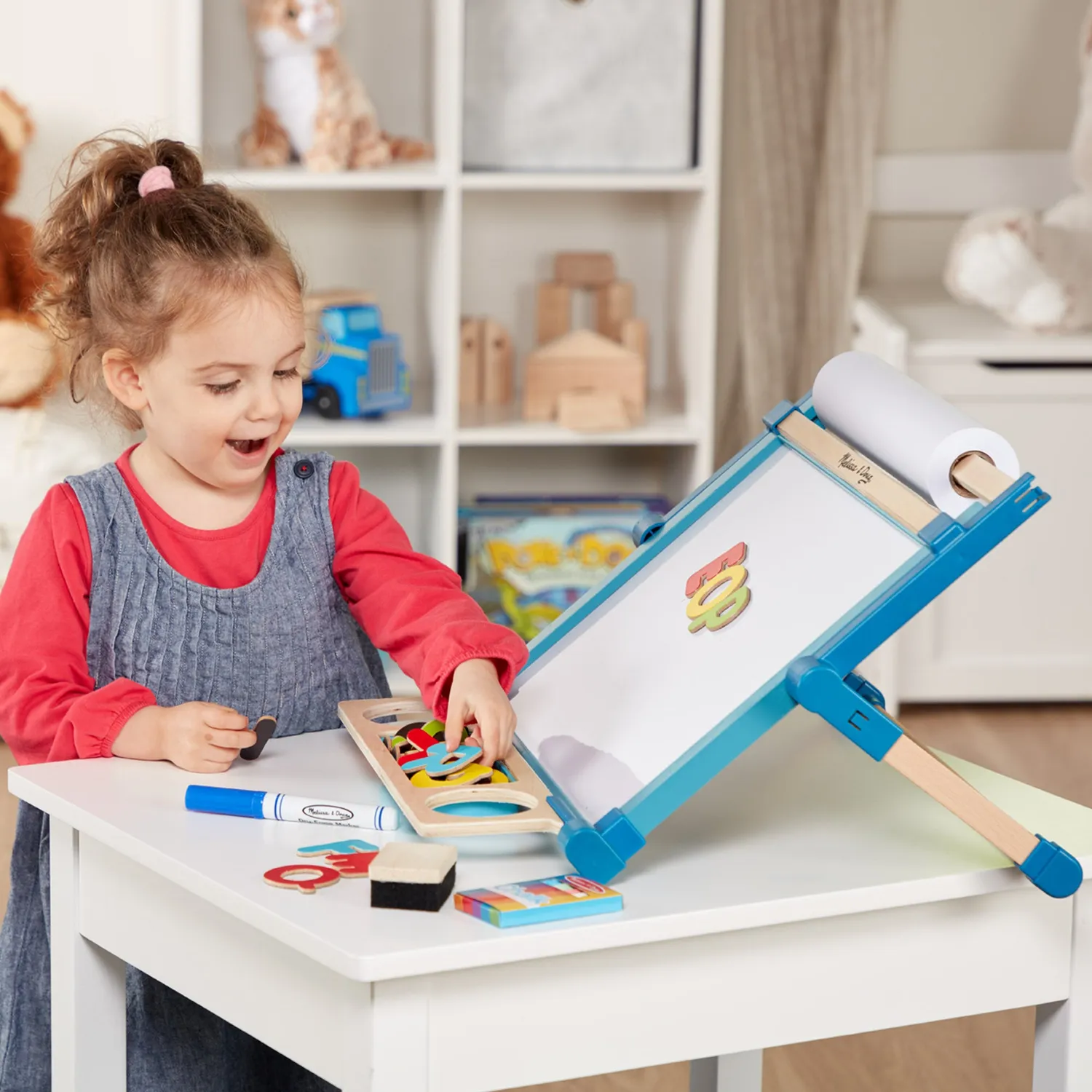 Melissa & Doug Double-Sided tafelezel magnetisch inklapbaar