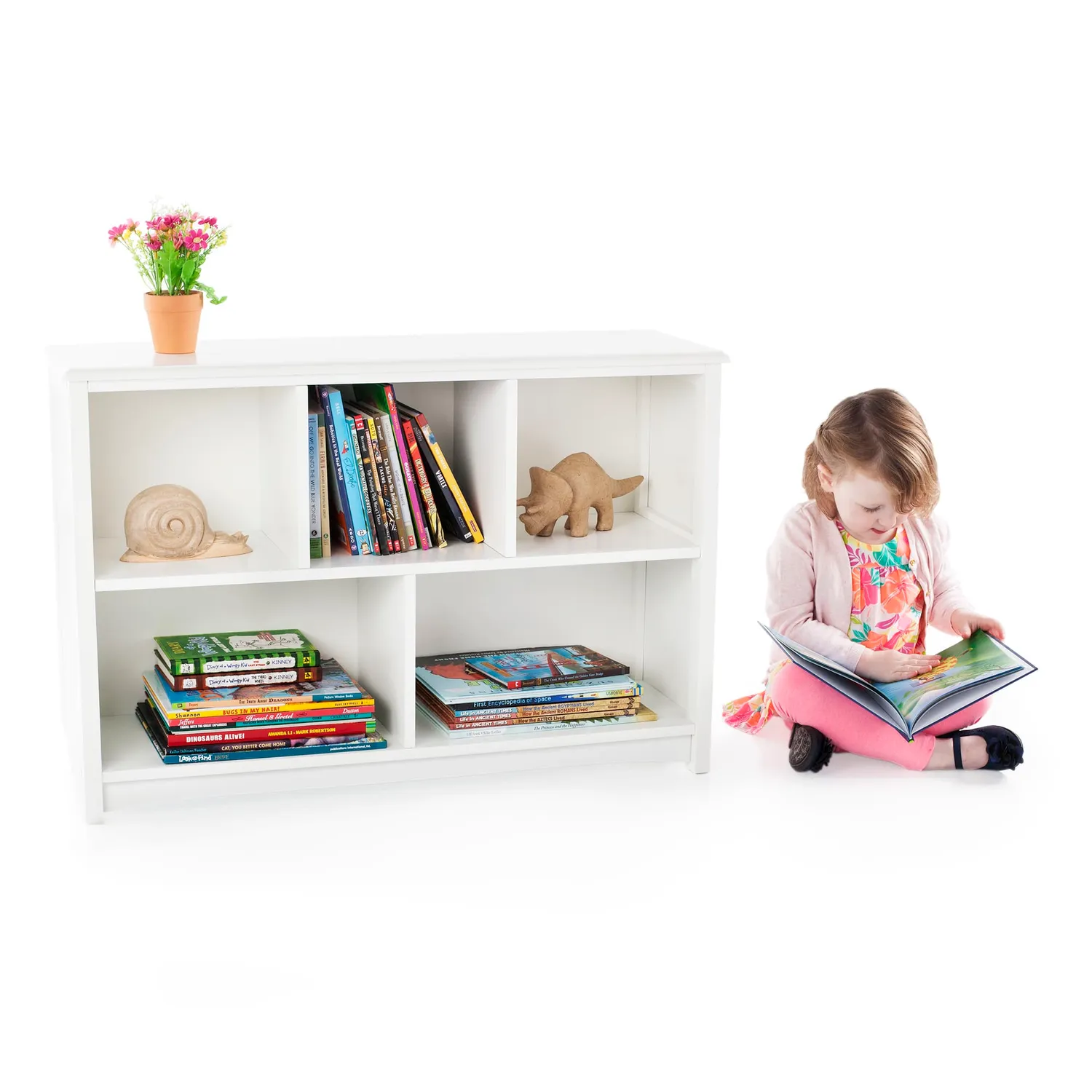 Guidecraft Classic boekenkast laag met vakken