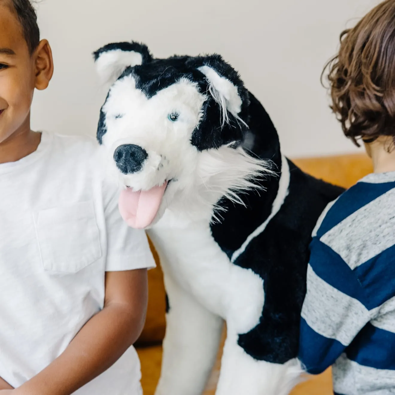 Melissa & Doug Husky knuffel groot levensecht 3-5 jaar