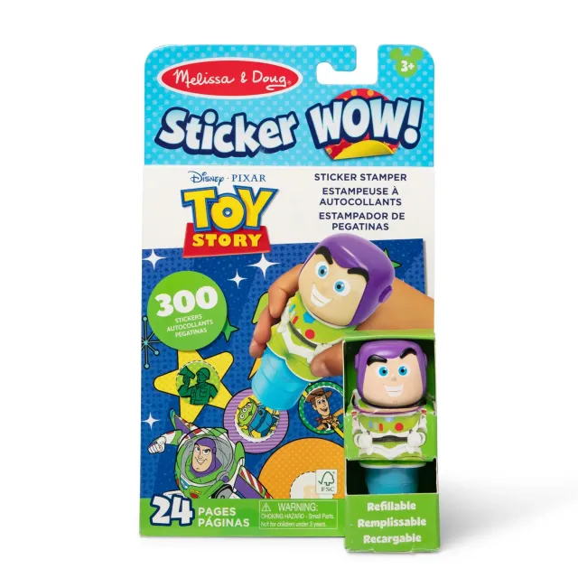 Melissa & Doug Sticker WOW! Buzz Lightyear stickerboek stamper