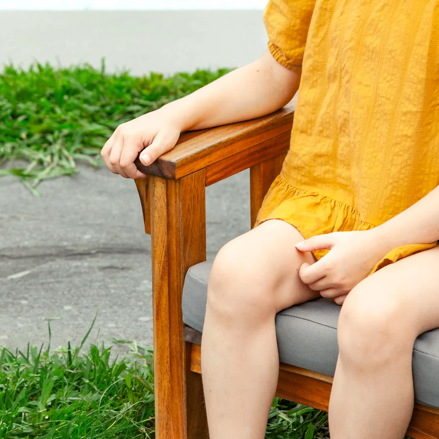 Guidecraft Martha Stewart Kids Outdoor Chair kinderstoel acacia