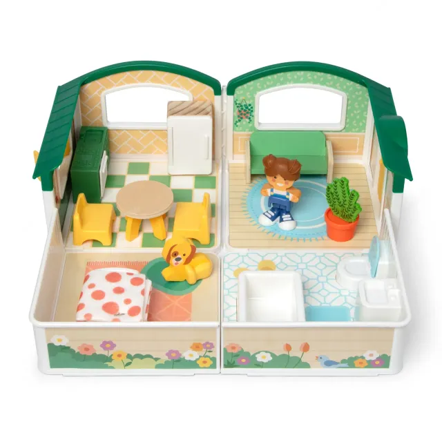 Melissa & Doug Cheery Lane poppenhuis met figuren