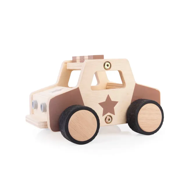 Guidecraft Wooden Police Car houten politieauto groot