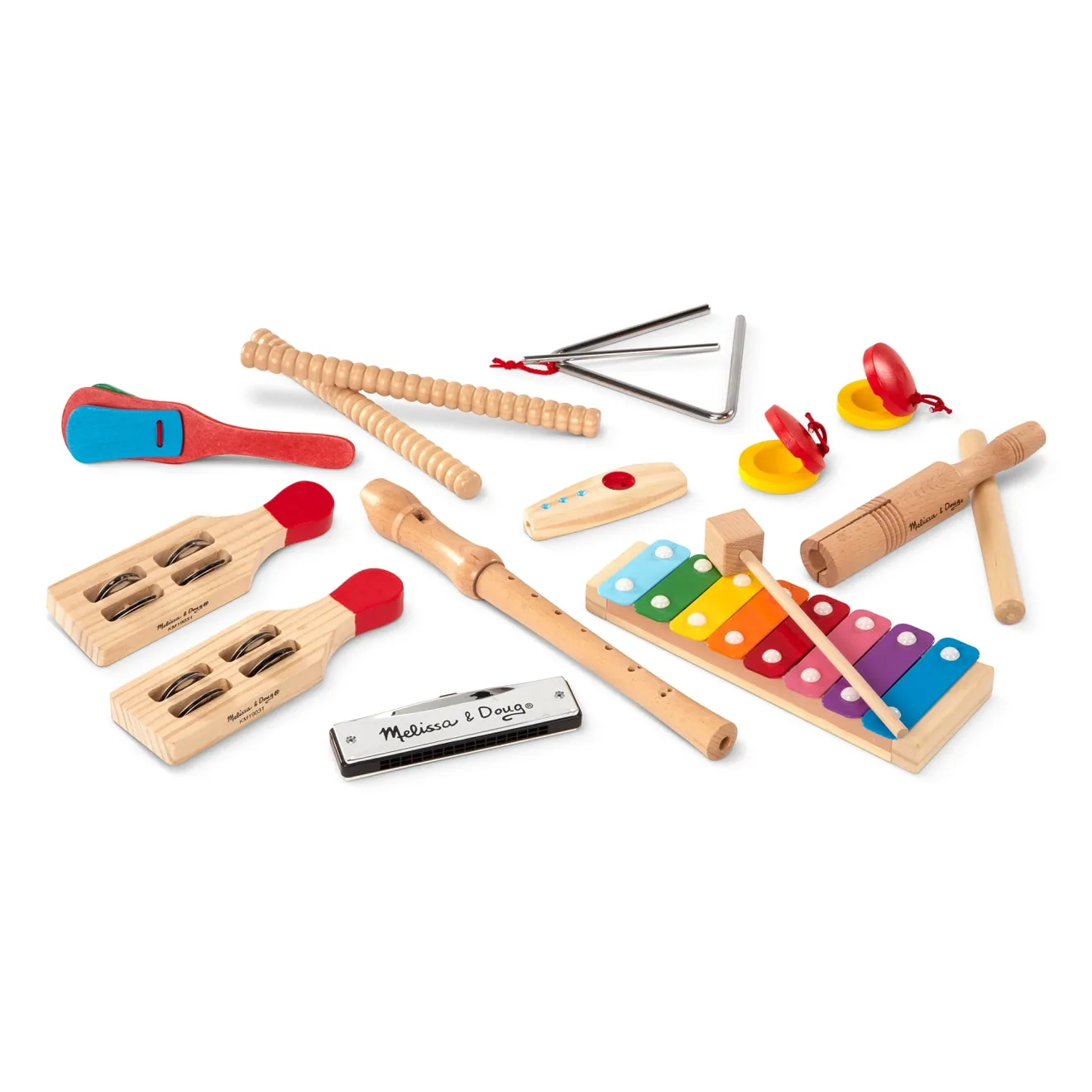Melissa & Doug Deluxe Band muziekinstrumenten 11-delig hout