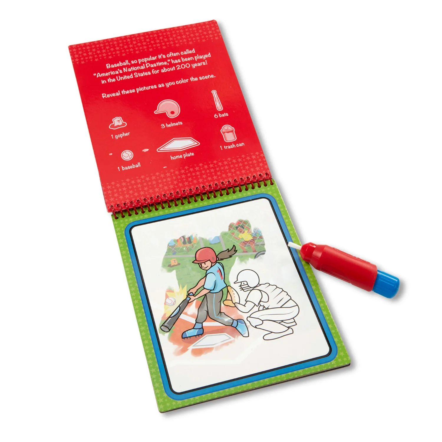 Melissa & Doug Water Wow Sports waterschilderboek 4 pagina’s