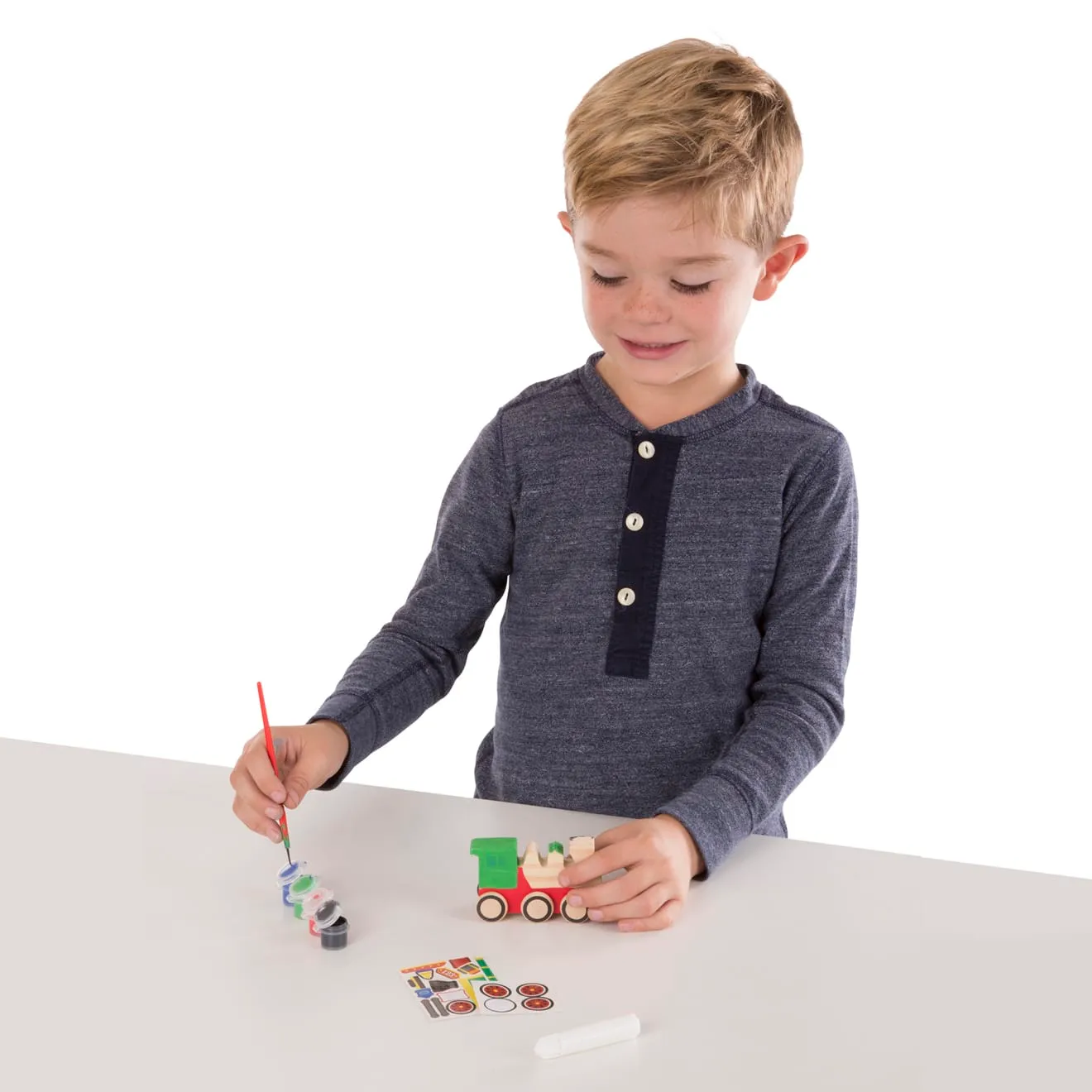 Melissa & Doug Created by Me! Train knutselset houten trein