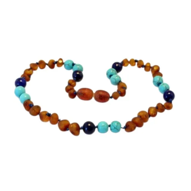 Ginger Fairy barnsteen kinderketting 32 cm lapis turquoise