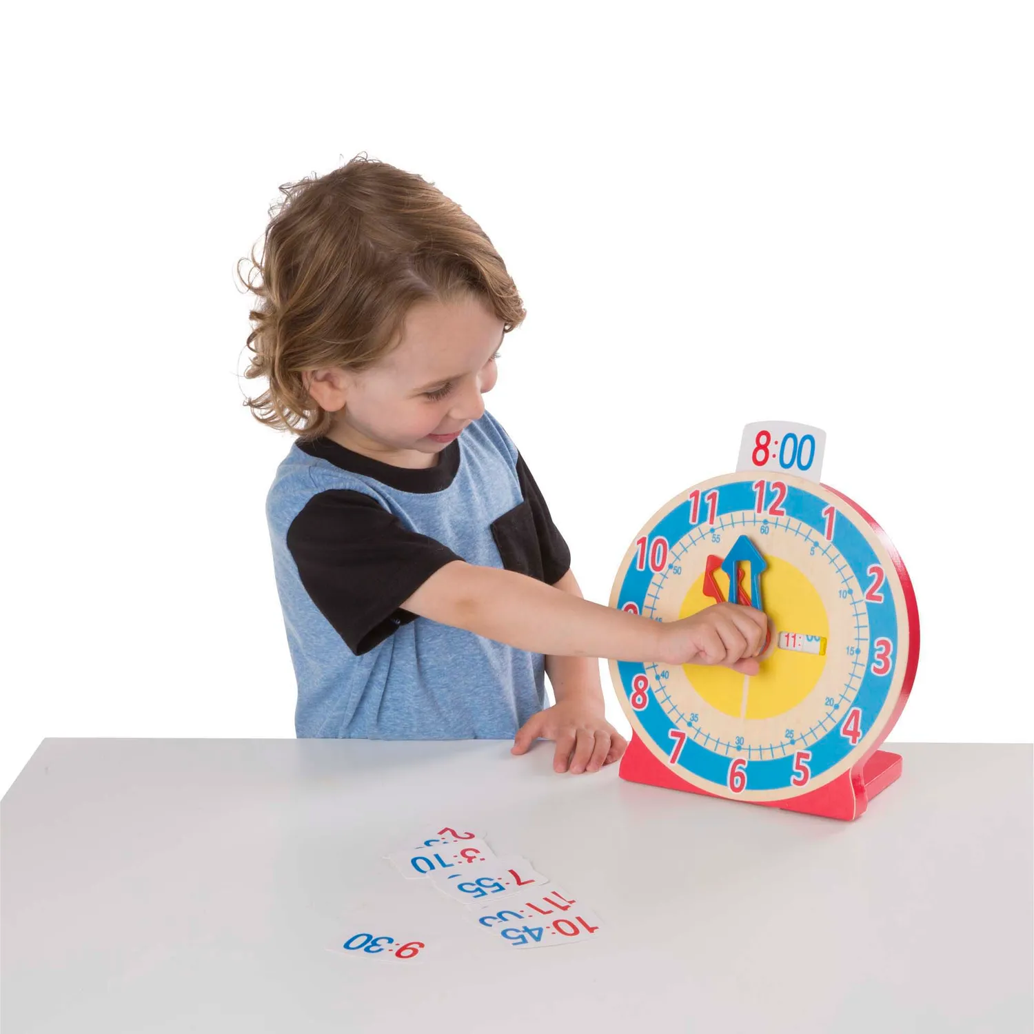 Melissa & Doug Turn & Tell houten klok leren klokkijken