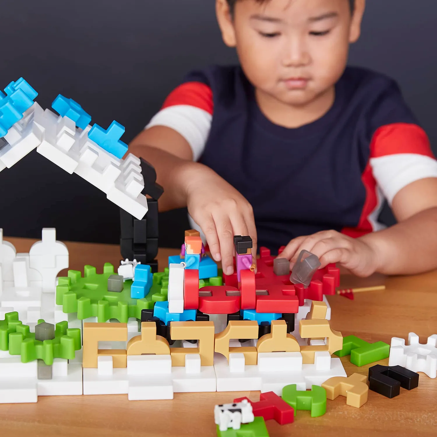 Guidecraft IO Blocks Tabletop System bouwset tandwielen basisplaten