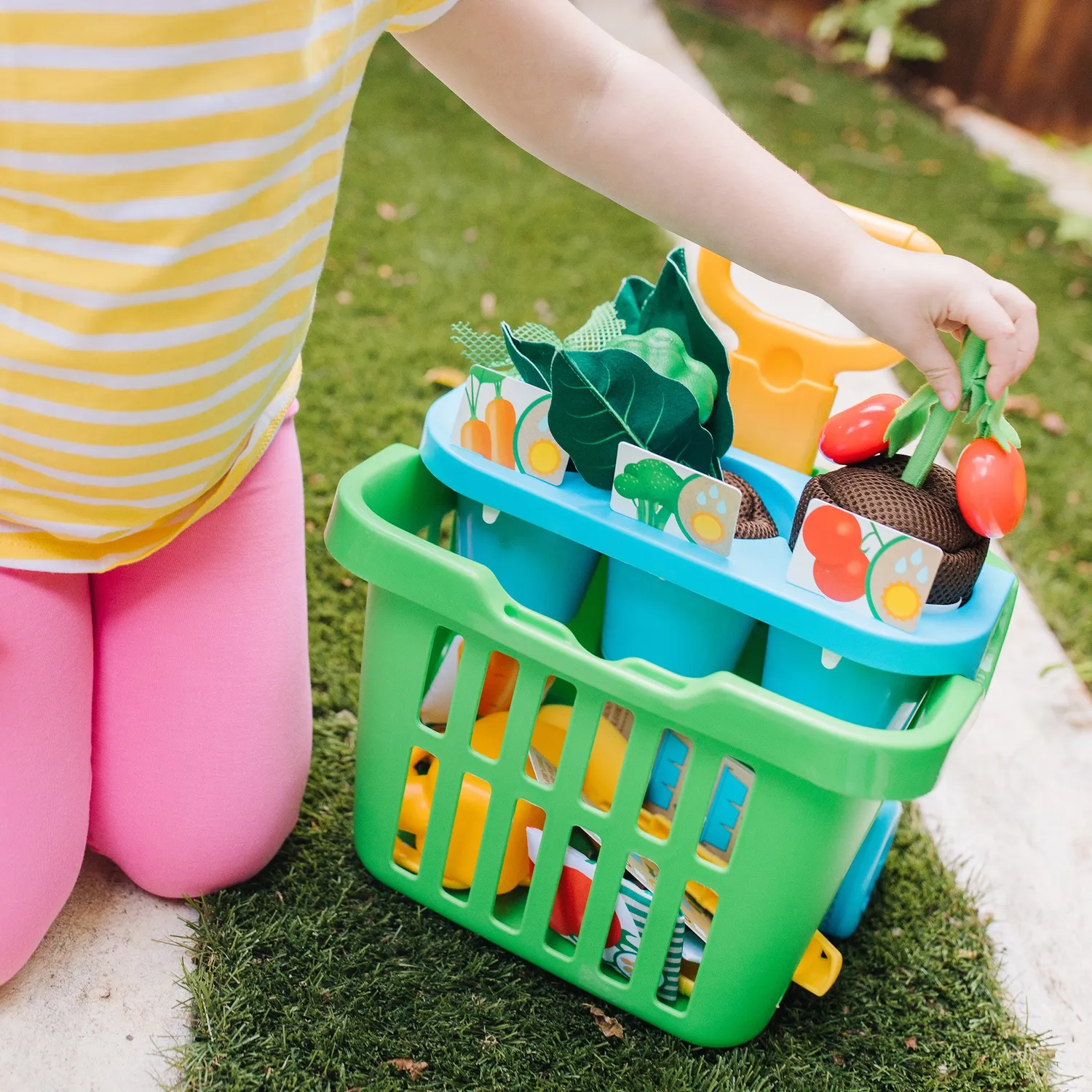 Melissa & Doug Let’s Explore moestuin speelset 31-delig