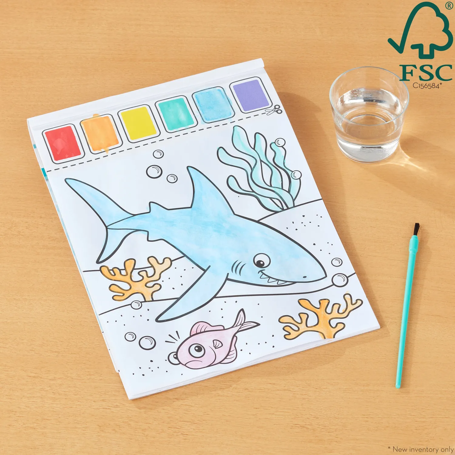 Melissa & Doug Paint With Water Ocean verfboek met penseel