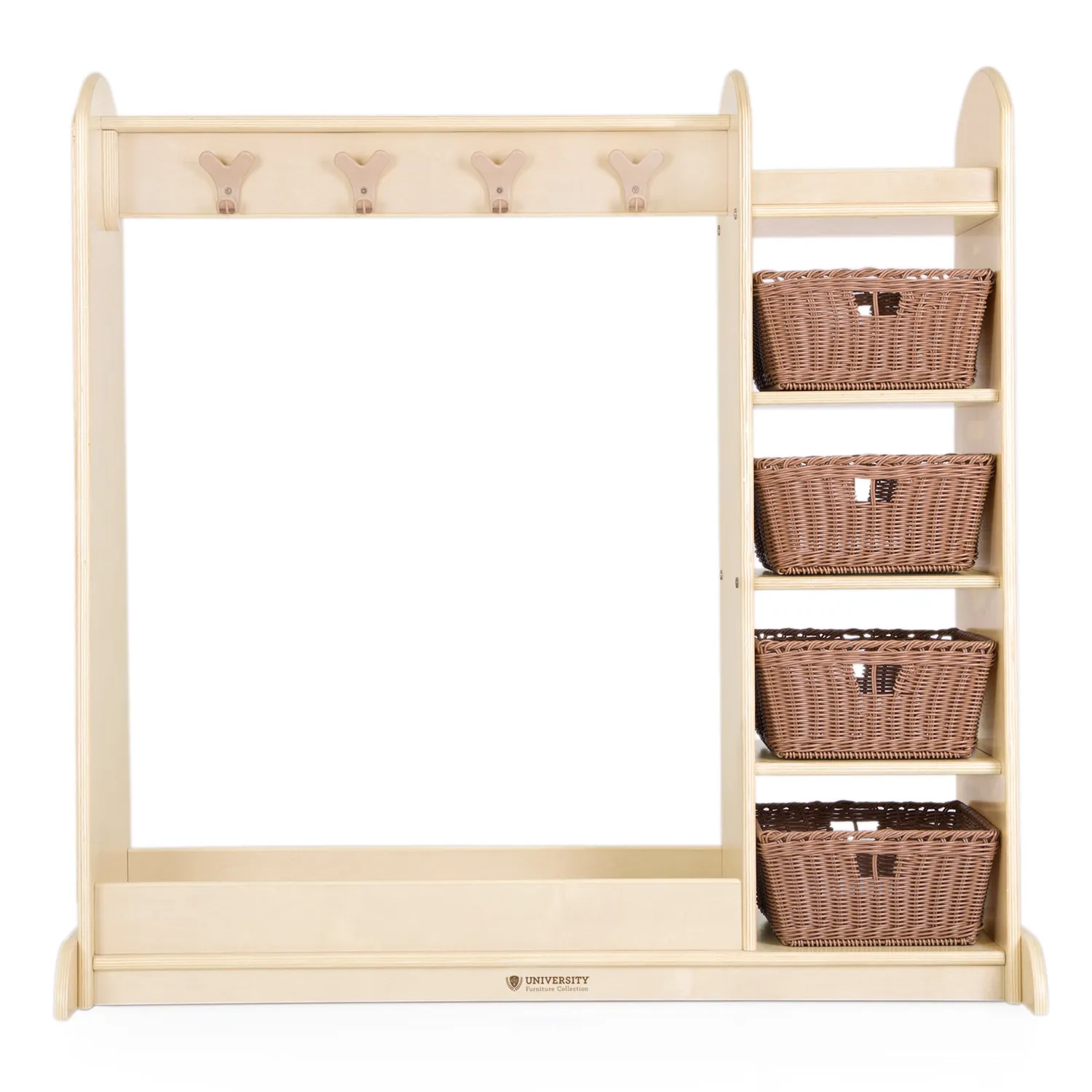 Guidecraft Kids Dress Up Storage verkleedkast berken met spiegel