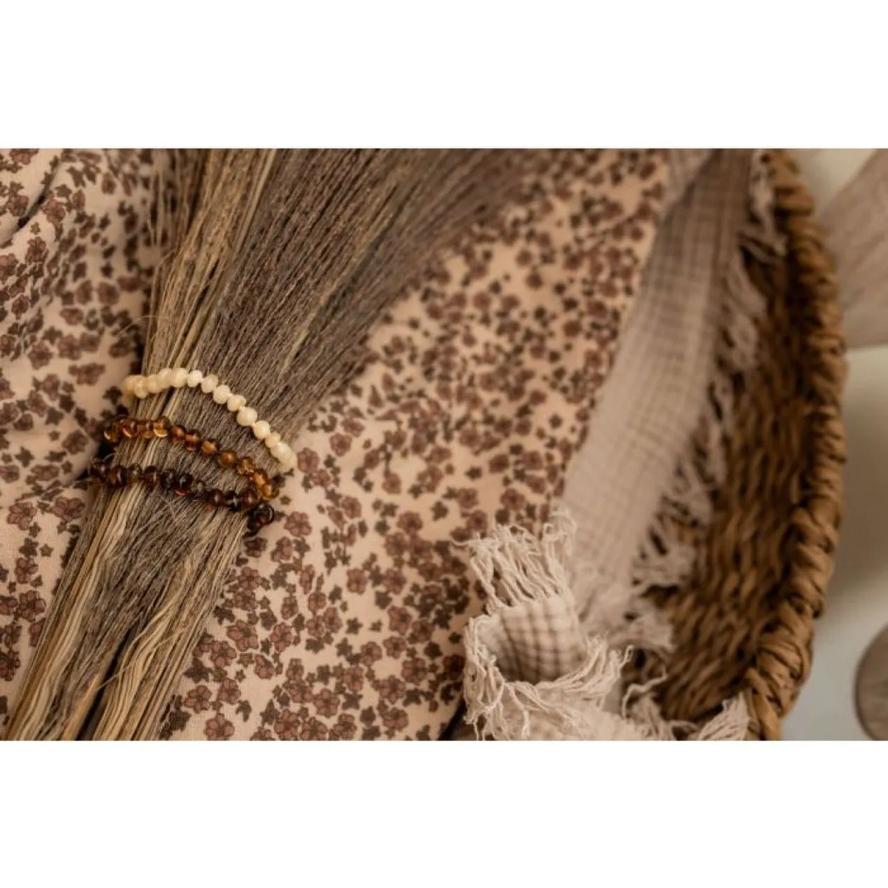 Ginger Fairy Coni barnsteen armband junior 16,5 cm vanille