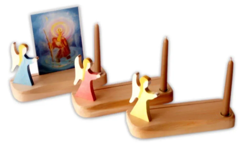 Ginger Fairy kaartenstandaard engel hout 7x20,5 cm