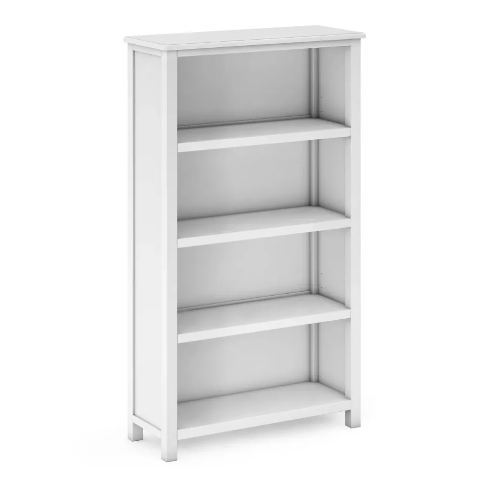 Guidecraft Taiga 4-Shelf 54" boekenkast Wit hoge kast