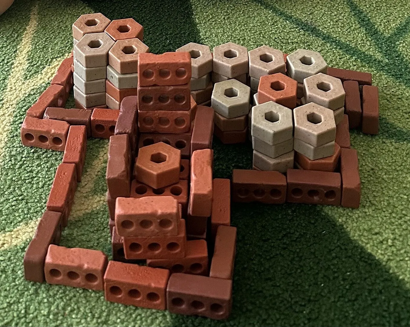 Guidecraft Little Pavers bouwstenen 60 stuks verzwaard