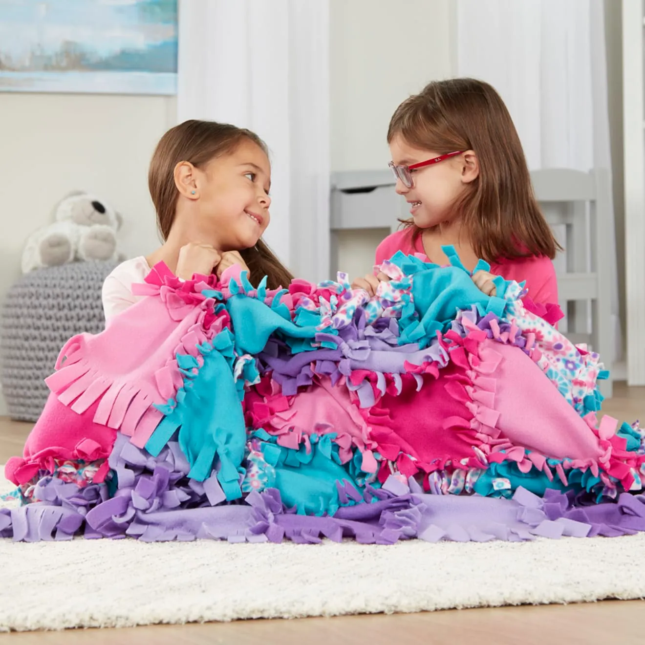 Melissa & Doug Created by Me! Flower Fleece Quilt knutselset 48-delig