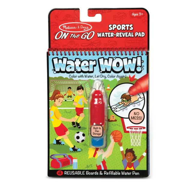 Melissa & Doug Water Wow Sports waterschilderboek 4 pagina’s