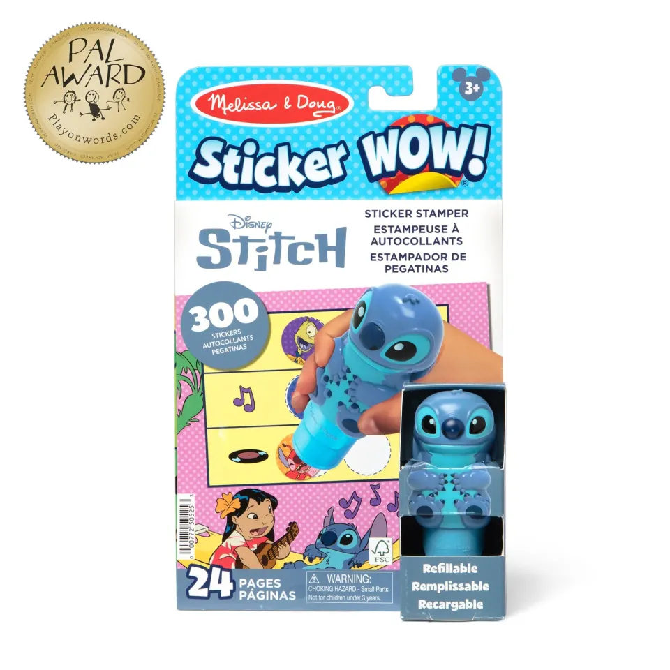 Melissa & Doug Sticker WOW Stitch activiteitenblok stempel 300