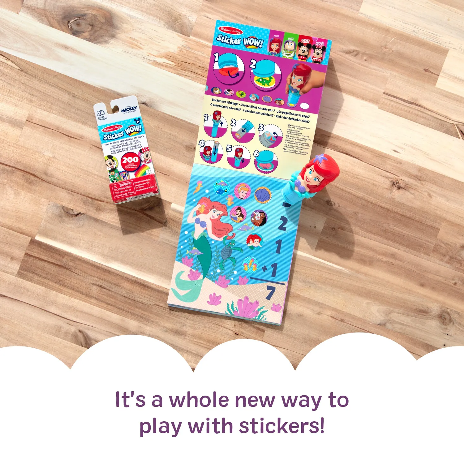 Melissa & Doug Sticker WOW Ariel stickerstempel bundel