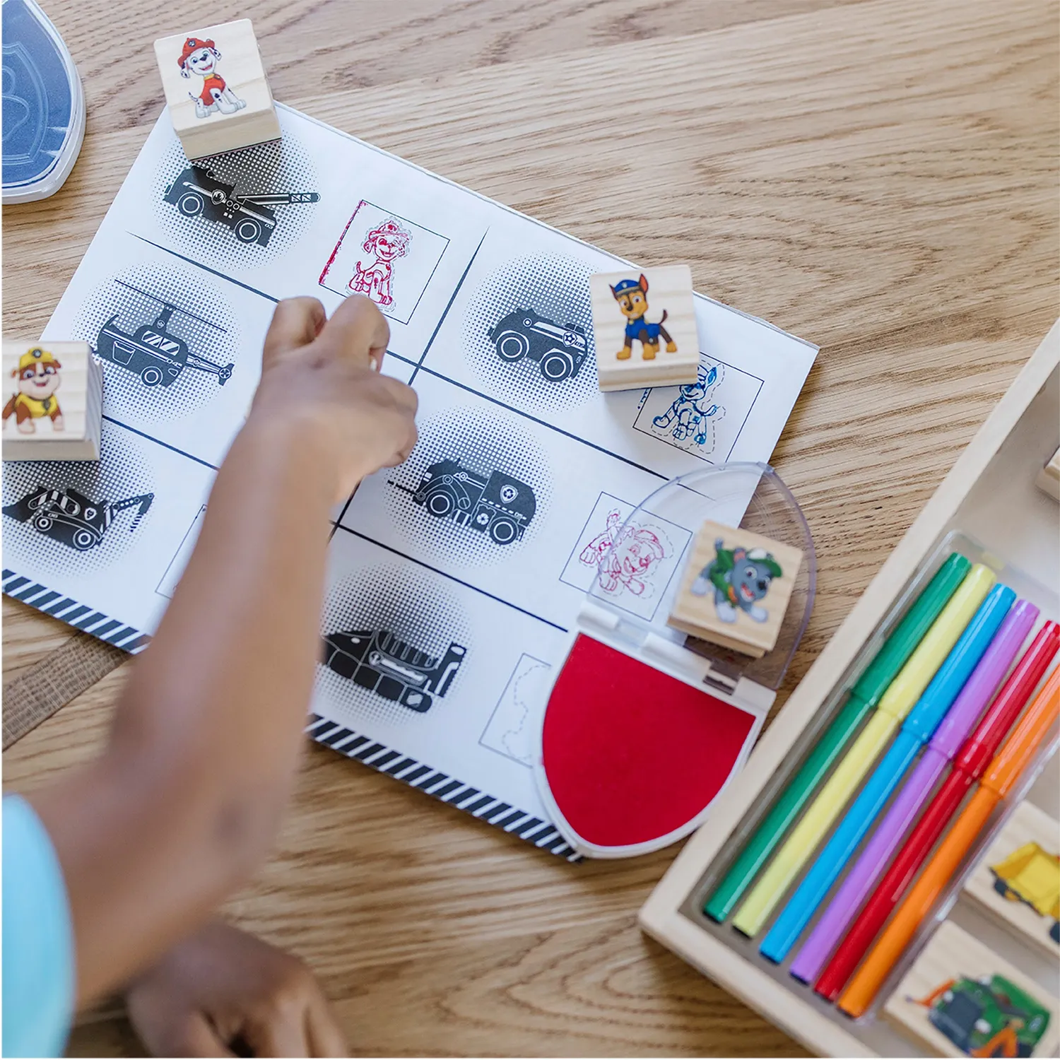 Melissa & Doug PAW Patrol Wooden Stamps stempelset houten