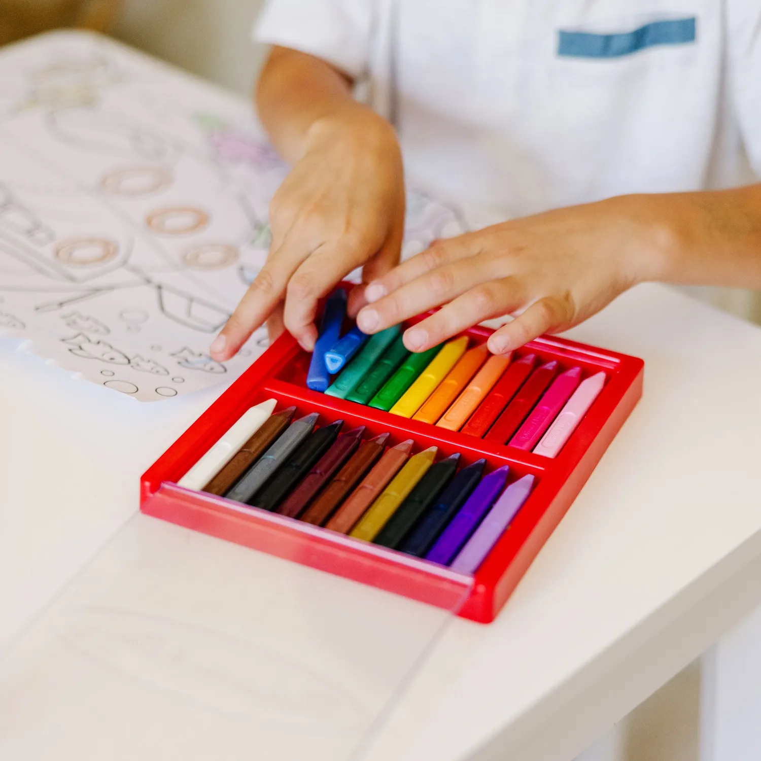 Melissa & Doug Voertuigen kleurblok jumbo 50 vellen auto