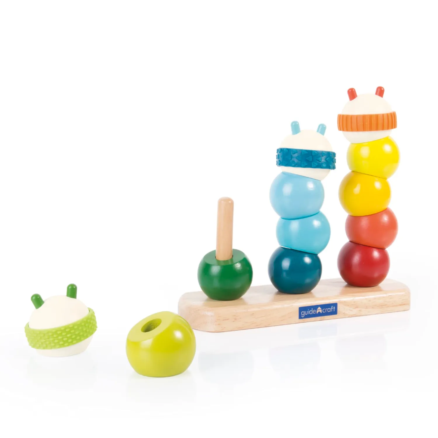 Guidecraft Caterpillar Stacking stapelspeelgoed 2 jaar