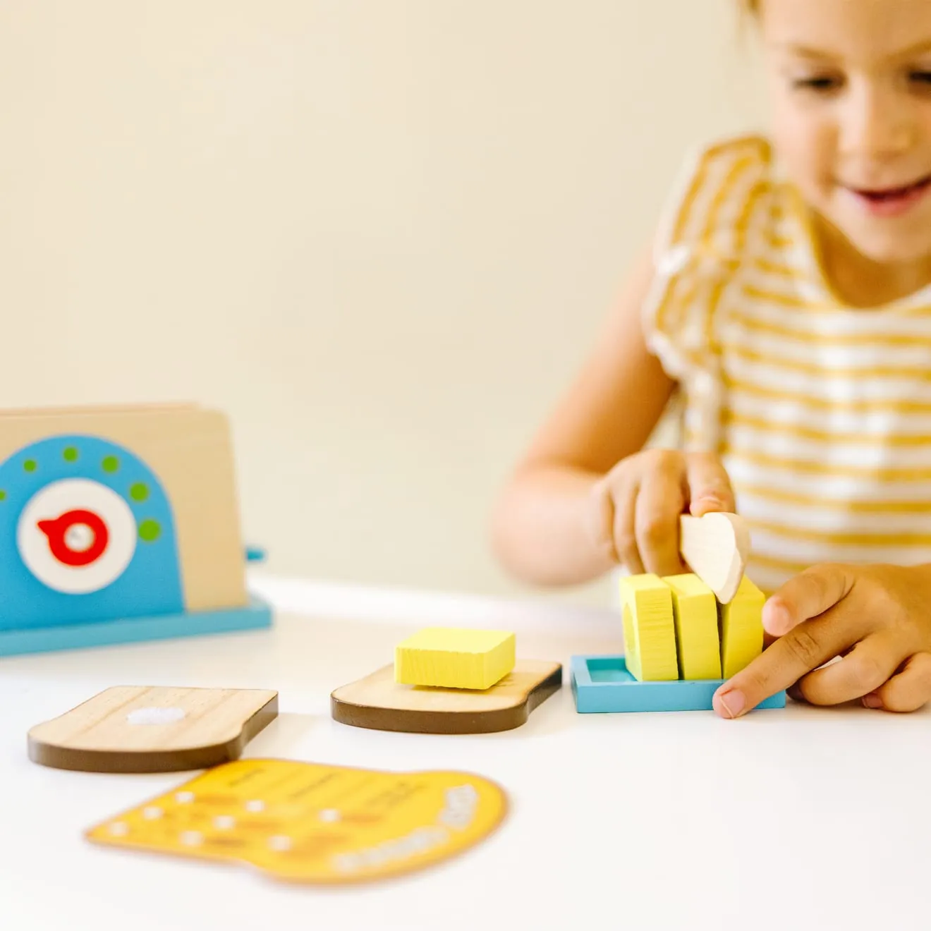 Melissa & Doug Bread & Butter Toast houten broodrooster speelset