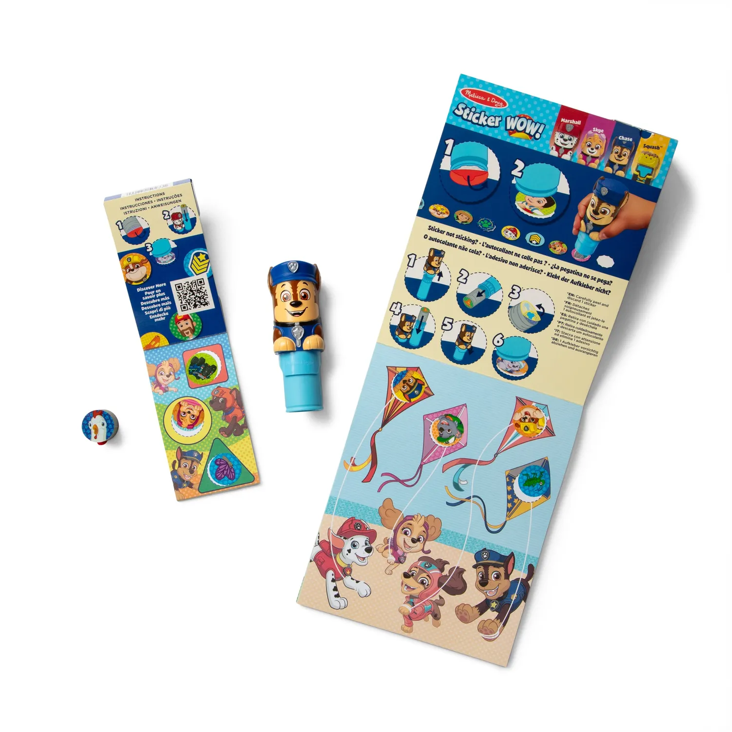 Melissa & Doug Sticker WOW! PAW Patrol Chase stickerbundel