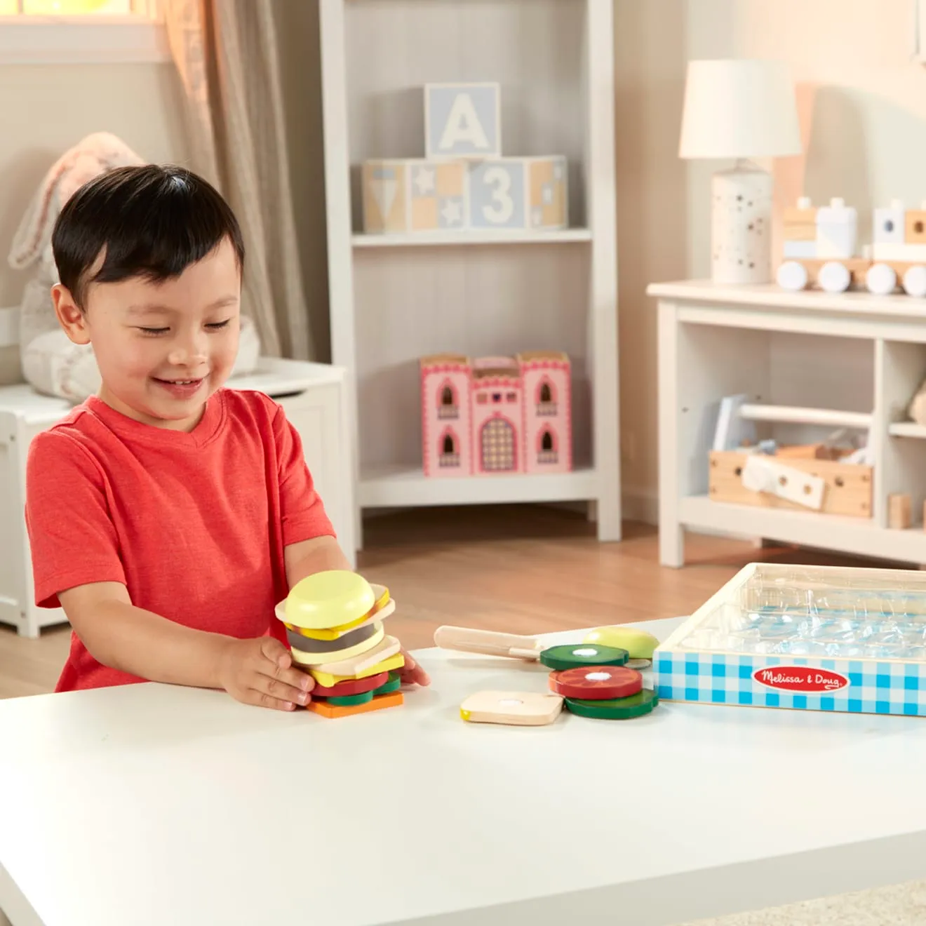 Melissa & Doug Sandwich Making Set houten speelgoed 16-delig