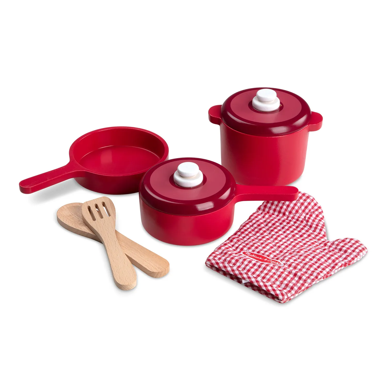 Melissa & Doug Wooden Kitchen Accessory Play Set 8-delig hout