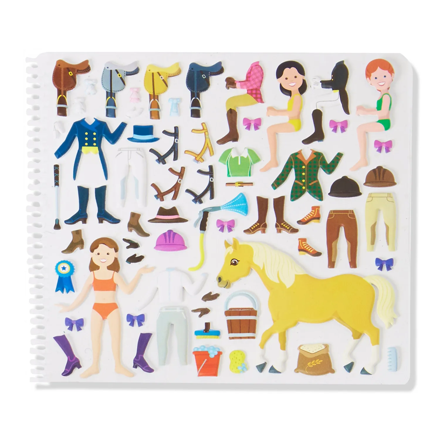 Melissa & Doug Riding Club puffy stickerboek herbruikbaar