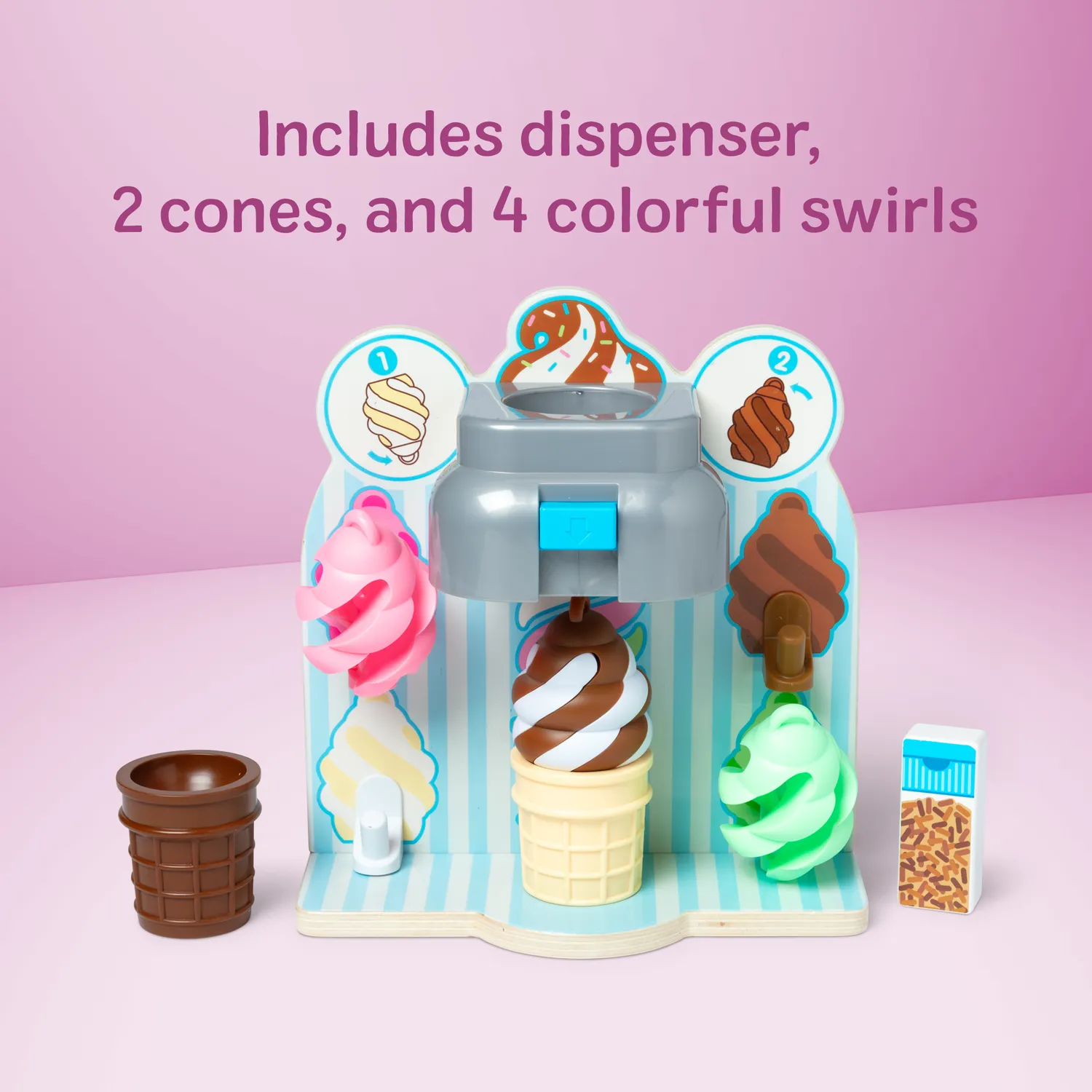 Melissa & Doug Swirl and Serve Ice Cream speelset houten