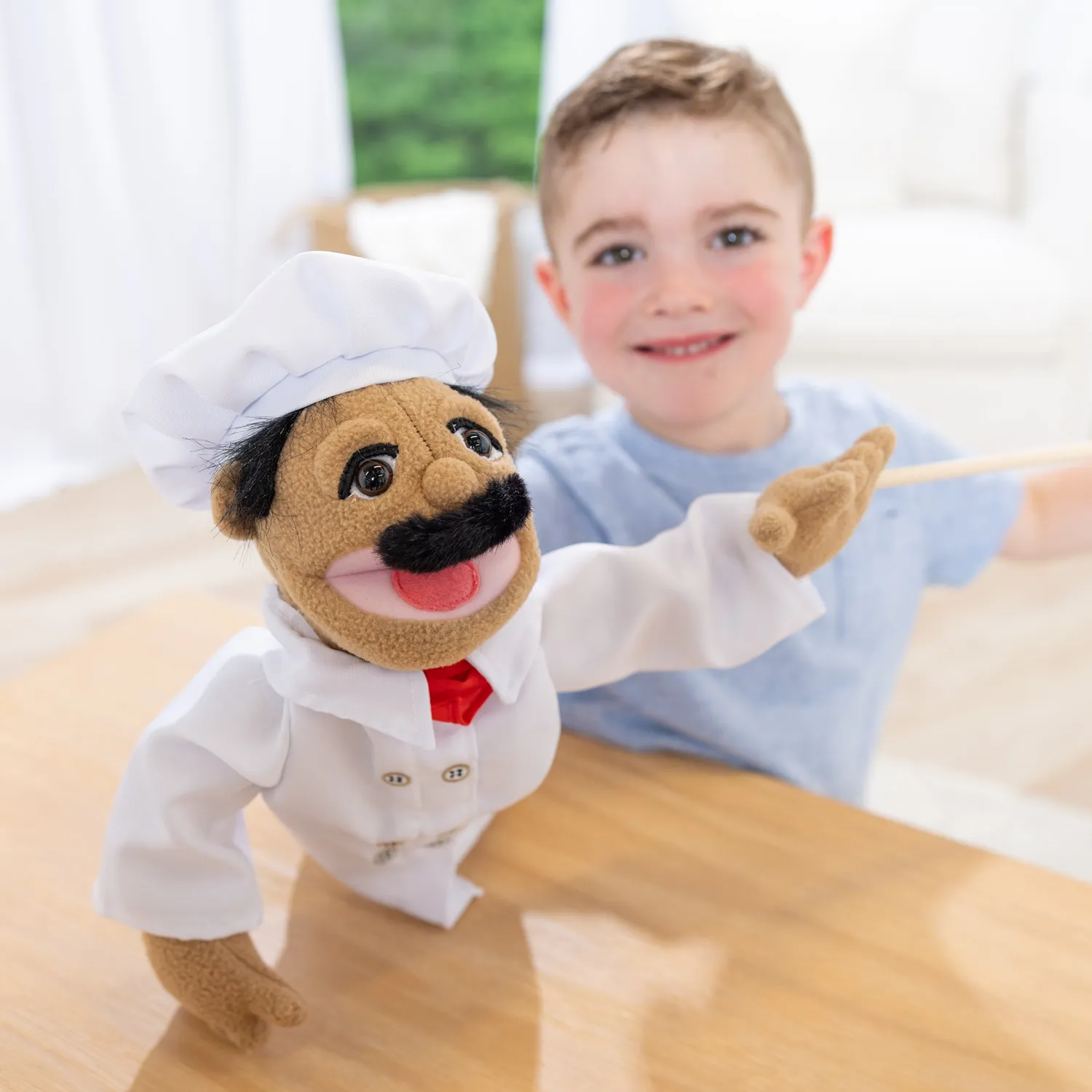 Melissa & Doug Chef Al Dente handpop kok 38 cm poppenspel