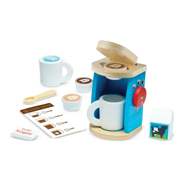 Melissa & Doug Brew & Serve koffieset houten 11-delig