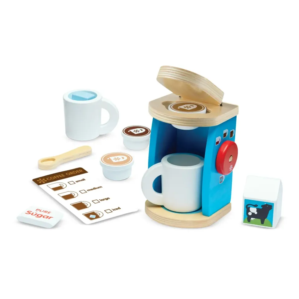 Melissa & Doug Brew & Serve koffieset houten 11-delig